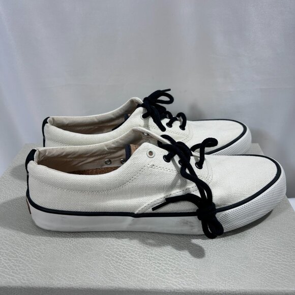 Sperry Sea Cycled Striper II CVO Mens Sneakers White Size US 9 Textured Lace-Up - Picture 5 of 7